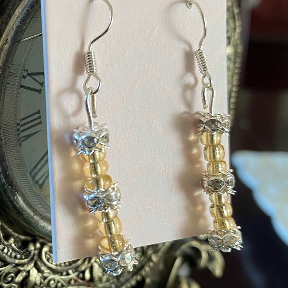 3 for 15. Silver and Gold Handmade Earrings - Picture 2 of 4